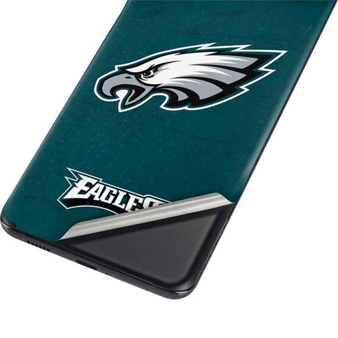 NFL Philadelphia Eagles Distressed Galaxy S21 Plus 5G Skin